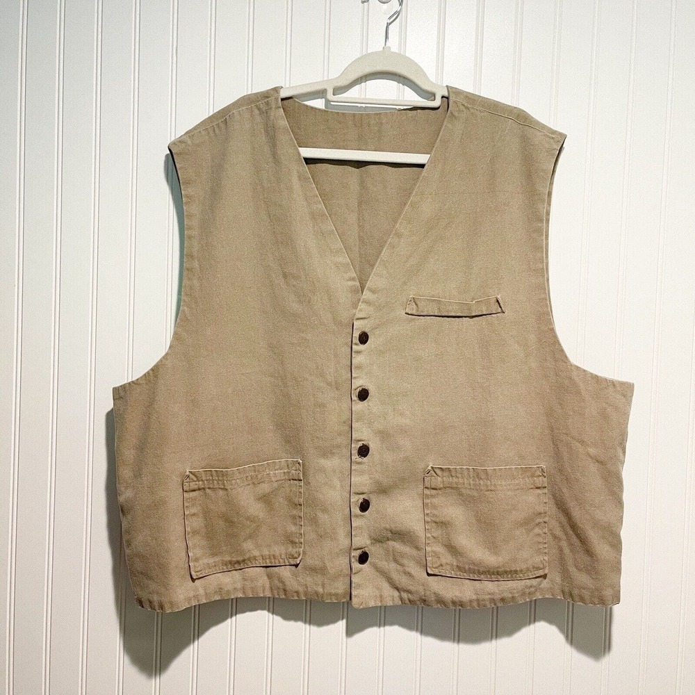 Kemington Express Tan Twill Vest Mens XXL